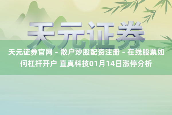 天元证券官网 - 散户炒股配资注册 - 在线股票如何杠杆开户 直真科技01月14日涨停分析