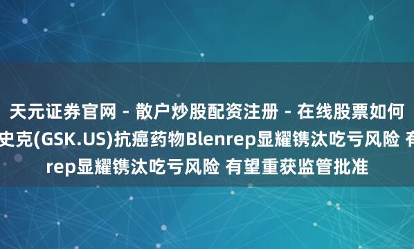 天元证券官网 - 散户炒股配资注册 - 在线股票如何杠杆开户 葛兰素史克(GSK.US)抗癌药物Blenrep显耀镌汰吃亏风险 有望重获监管批准